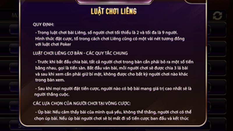 Liêng Sunwin - Hướng Dẫn Chi Tiết Dành Cho Người Chơi Mới 4 Luật chơi liêng Sunwin cực đơn giản